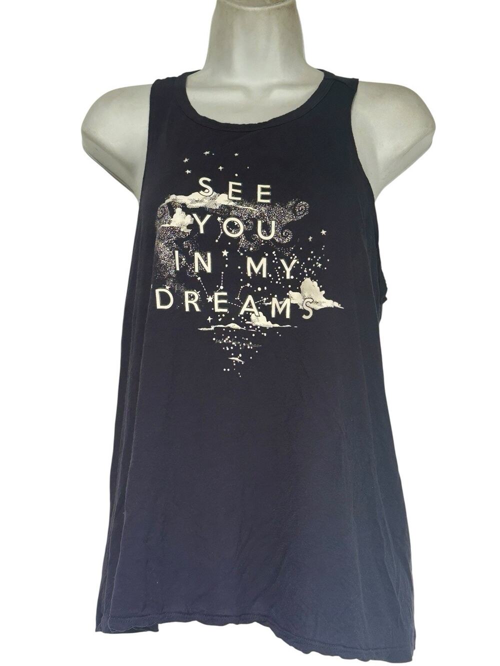 See You In My Dreams Womens Graphic Sleepwear Tank Top